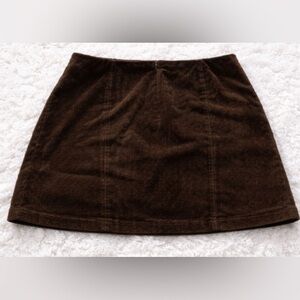 Brown Corduroy Skirt